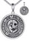 YONFQE Memento Mori Halskette 925er Sterlingsilber Memento Mori Anhänger Schmuck für Stoiker und Stoizismus, Geschenke für Männer und Frauen