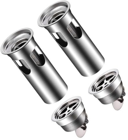 UKCOCO 4pcs Odor Leak Core Sink Drain Filter Clogging Prevention Kitchen Drain Stopper Bathroom Gadgets Drainage Covers