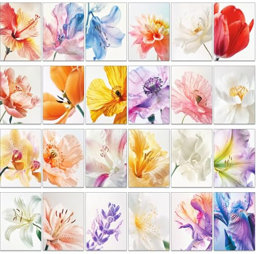 Blumen und Natur Grußkarten mit Umschlägen, ideal für verschiedene Anlässe, Grußkarte