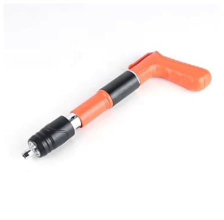 Mini Steel Nail Gun Handheld Powerful Stapler Framing Nailer Tacker Furniture Staple Gun Processing Pulling Concrete Rivet Tool(Orange)