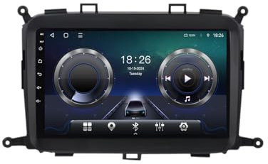 Android 15 Autoradio 2 Din per Kia Carens 2014-2017 Carplay 9 IPS Touchscreen Stereo Auto con GPS Bluetooth DSP FM USB SWC Telecamera posteriore(4G+64G)