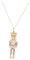 DOITOOL Christmas Nutcracker Soldier Pendant Necklace Unique Cartoon Design with Zirconia Decoration Smooth Enamel Finish Festive Holiday Women