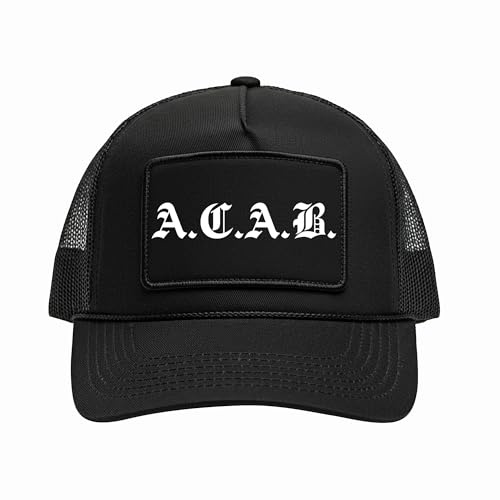 ACAB Basecap | Satire Cap für Ultras & Streetwear – Schirmmütze mit Frontmotiv – Verstellbare Kappe, Mütze mit Baumwollschirm in Schwarz