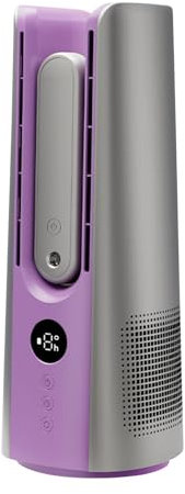 40” Tower Fans for Home, 32 ft/s Airflow, Quiet 24dB on Low, 90° Oscillation, 24 Hour Timer, Motor, Air Filter Hair &, Night Light, Remote, DST100 Personal (Purple, 34.2X12.8cm)