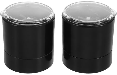Veemoon 2pcs Stainless Steel Salt Pepper Grinder Top Lid Covers Mill Caps Replacement Shaker Caps for Kitchen Salt Pepper Mills Accessories