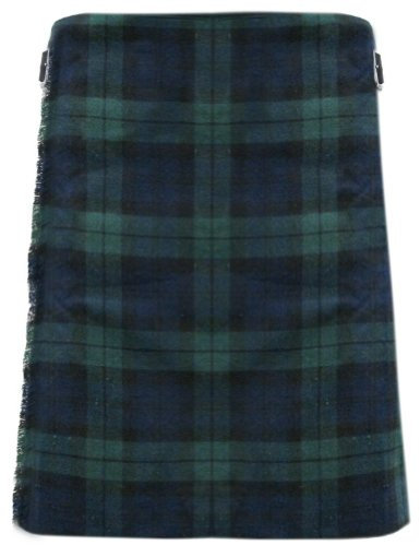 Tartanista - Herren Deluxe-Kilt - 7,3 m (8 Yard) Stoff - 454 g (16 oz) Stoffgewicht - Black Watch - Taille (Nabelhöhe) 132,1cm (52“), Länge 61cm (24“)