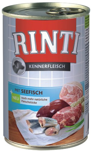 Rinti Kennerfleisch Hundefutter Seefisch 400 g, 24er Pack (24 x 400 g)