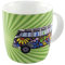BRISA VW Collection - Volkswagen Furgoneta Hippie Bus T1 Van Taza grande de Café de Porcelana (New Bone China) en Caja de regalo, Copa de Té, Decoración de la Mesa/Camping/Souvenir (Love Bus/Verde)