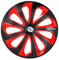Satz Sparco Radzierblenden Sicilia 16-Zoll Schwarz/Rot/Karbon