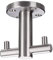 2-fach Drehhaken THANEE 61 x 60 mm echt Edelstahl gebürstet Garderoben-Haken Deckenhaken Doppelhaken Unterbauhaken von SO-TECH®