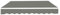 Greenbay Grey Garden Patio Awning Canopy Sun Shade Shelter Replacement Fabric - 3.5M x 2.5M