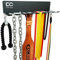Double Circle Gym Organizer Rack with 9 Hooks, Multi Purpose Gym Equipment Wall Rack Hanger for Pro Home Gym Storage for Exercise Bands, Jump Ropes, Chains, Lifting Belts (17 - 9 Hooks)