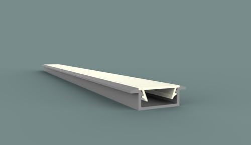 LED Aluminium Profil A1F Subra 30m inkl. Abdeckung Opal LED Profil 30m LED Alu Einbauprofil 15 * 2 Meter