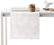 AmeliaHome Tischläufer 30x80 cm Lotuseffekt Wasserabweisend Schlangenhautmuster Ecru Vesta