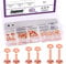 Swpeet Kit assortito di 38 rivetti in rame e frese in 3 misure, tra cui set di sbavature in acciaio inossidabile e rivetti in rame, strumento di installazione per cinture, portafogli, collari, pelle,