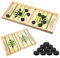 Sunshine smile Katapult Brettspiel,Brettspiel Hockey,Bouncing Brettspiel,Tisch Hockey Brettspiel,Fast Sling Puck Game,Puck Spiel Holz,Katapult Schach,Bouncing Chess Hockey Game