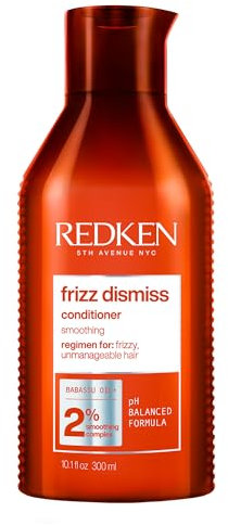 Redken Frizz Dismiss Conditioner, For Frizzy Hair, Moisturize, Detangle and Protect From Frizz, Sulfate Free, 10.1 fl. oz, 300 ml.