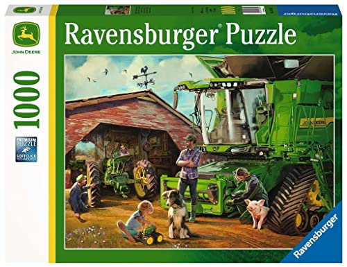 Ravensburger John Deere Then & Now 1000 Piece Jigsaw Puzzles for Adults & Kids Age 12 Years Up