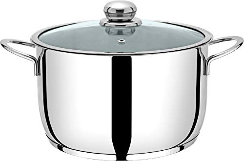 Prima Collection, Pentola in Acciaio Inox 18/10 Serie First, Fondo a 3 Strati, Adatto a Tutti i Tipi di Cottura Compresa l'Induzione, Diametro 28 cm