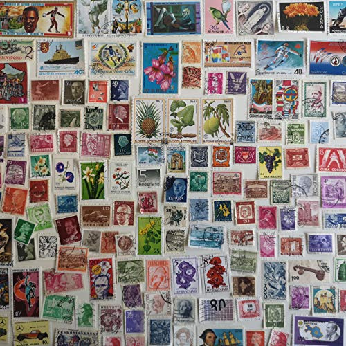 Colección de 1000 sellos de diferentes países del mundo (sellos para coleccionistas) (1000 sellos diferentes)