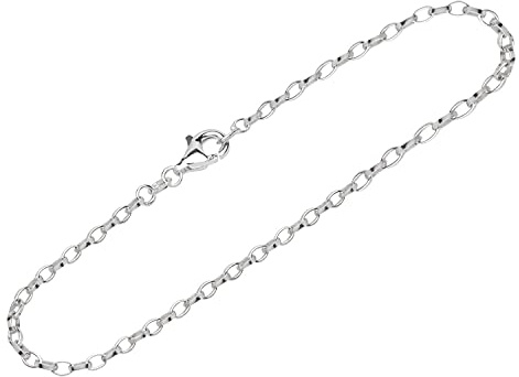 NKlaus Armband 925 Sterling Silber, Erbskette, für Damen, 19cm, 1 Stück