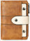 CLUCI Geldbörse Damen Leder Bifold Multi Mini Kartenhalter Organizer Designer Ladies Zipper Coin mit abnehmbarem ID-Fenster