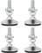 Drenky Furniture Levelling Feet, 4 Packs M8x50mm External Thread Glide Leveler Legs Heavy Duty Silent Non-Slip Floor Protector with T-Nuts and Screw Nuts