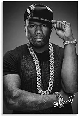 XXJDSK Poster Kunstdrucke 50 Cent (1) Poster mit moderner Familienzimmerdekoration 60X90cm Kein Rahmen