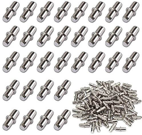 Perni di Supporto, 100 Pezzi di Reggimensola in Metallo, Diametro 5 MM, Argento