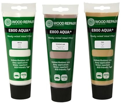 Woodrepair E800 Aqua+ Mastic Wengé Tube de 400 g