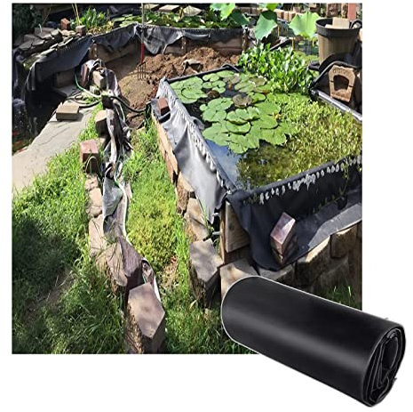 ZXCVASDF PEHD Liner Piscine,Bâche De Bassin,Membrane Renforcée,Revêtement en Caoutchouc sous-Couche De Résistant À La Perforation Et À La Déchirure Résistant À L'humidité,5 * 10m(16.4 * 32.81ft)