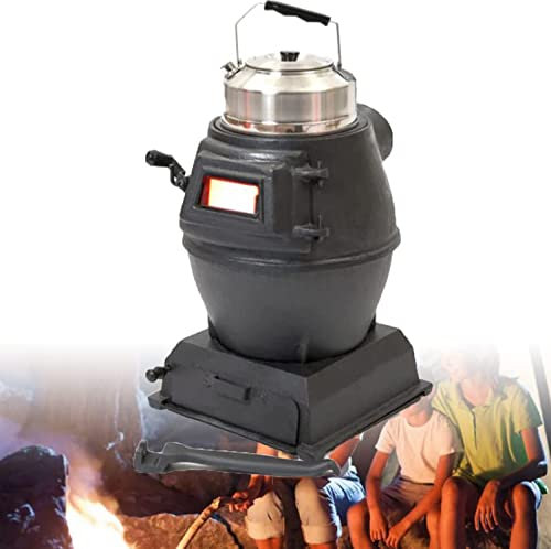 JIADUOFU Gusseisen Holzofen, Rucksack Grillofen, Outdoor Camping Kochen, Wandern, Picknick, Indoor, Jagd, Shelter, Outdoor Holzofen