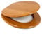 Marco Paul 18 Wooden Toilet Seat with Hinges and Fittings Universal Fitment for Bathroom Ensuite Durable MDF Pine Wood Restroom Accessories Heavy Duty