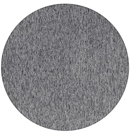 HomebyHome Teppich Wohnzimmer 200 cm Rund Grau Einfarbig Meliert Design - Schlafzimmer Teppich Kurzflor Extra Weich Pflegeleicht Teppiche Waschbar für Küche Esszimmer - Carpet Living Room