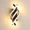Comely Wandlampe LED Innen, Kreative 22W 2500LM Modern Innenwandleuchte, Schwarz Wandleuchte LED Innen für Wohnzimmer, Schlafzimmer, Diele, Esszimmer