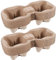 UPKOCH 25 Piezas Bandeja para Llevar Soporte De Taza Aire Porta Colgador Tazas Titulares De Té con Vasos Cafe Desechables Vaso para Cafe Tazas Cafe Pulpa Accesorio Café Bebidas