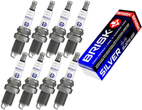 BRISK Silver GR15YS 1575 Zündkerzen Benzin LPG GPL CNG Autogas, 8 Stück