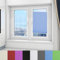 Plissee Klemmfix Ohne Bohren 35 x 220 cm Wabenplissee ohne Bohren Blickdicht Sichtschutz Sonnenschutz Bequeme Montage Inkl. Aller Montage-Teile für Fenster und Tür, Blau