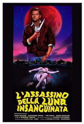 Once upon A Time in Hollywood – Filmposter auf Leinwand, Poster, Wandkunst, Dekor, Bild, Gemälde für Wohnzimmer, Schlafzimmer, Dekoration, ungerahmt, 30 x 45 cm