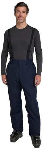 Mountain Warehouse Dusk II Mens Ski Pants - Warm Padded Fleece Lined Trousers, Thermal Tested -20 °C & Snowpoof - Winter Skiing, Winter Sports, Walking Navy XS
