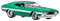 Fast and Furious Auto FORD GRAN TORINO SPORT 1972 - Modellauto Die Cast Maßstab 1:64 - Länge 7 cm - HYP72