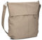 Zwei Damen Handtasche Mademoiselle.M M140 Umhängetasche 12 Liter klassische Crossbody Bag aus weichem Kunstleder, DIN-A4 passend, große Tasche für die Arbeit, Büro oder Uni (nubuk-cappuccino)