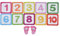 Kinder Hopscotch Teppich, Puzzle Spiel Zahlen Hopse Gitter-Bodenaufkleber, Spiel-Bodenaufkleber, Puzzle-Spiele, Zahl, Hopse, Fußabdruck, Bunte Tapete, Wandaufkleber, für