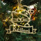 Personalisierter Weihnachtsschmuck, Personalisierter Christbaumschmuck Mit Namen, WEIHNACHTEN, Weihnachtsschmuck Handgefertigt, Individueller Weihnachtsbaumschmuck, Weihnachtsschmuck Aus Holz(Natural-