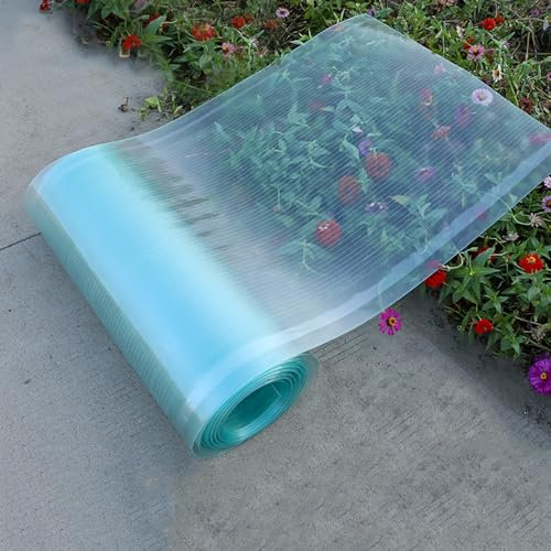 Sh000ad Klare Polycarbonat-Dachplatte,1,2mm Glasfaser-Tageslichtplatten,UV-beständiges Kunststoff-Gewächshaus Platten Stegplatten,Einfach zu Schneidende Für Wintergarten,Freien (0,6m x 8m)