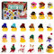 Weihnachts-Enten-Adventskalender, Adventskalender Mit 24 Gummienten, Quietscheente Adventskalender 2024, Gummi-Enten-Badespielzeuge Geschenk Weihnachten