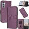 FCAXTIC Coque pour Samsung Galaxy A34 5G, Etui en Cuir PU, Pochette de Portefeuille Coque avec Magnétique pour Galaxy A34 5G, Violet