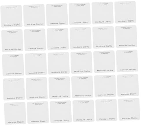 OSOLADY 40pcs Nail Art Display Cards with Manicure Showing Card and Nail Tips Holder and Home Use