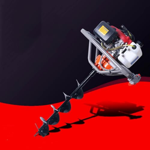 Foreuse De Terre À Essence À 2 Temps, Tarière De Poteau De Clôture, Foreuse De Trou De Terre, Tarière De Terre, Foreuse De Trou De Poteau De Clôture, Pelle en Spirale À Essence De