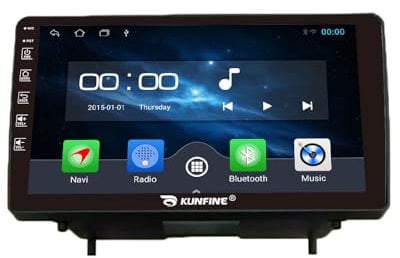 Kunfine Car CarPlay Android Auto Navigation Stereoanlage GPS Radio Rückfahrkamera Display 9 IPS Touchscreen Haupteinheit Tablet Pad Media Player für Volvo C40 S40 C30 C70 2006-2012, Quad Core 2G+64G